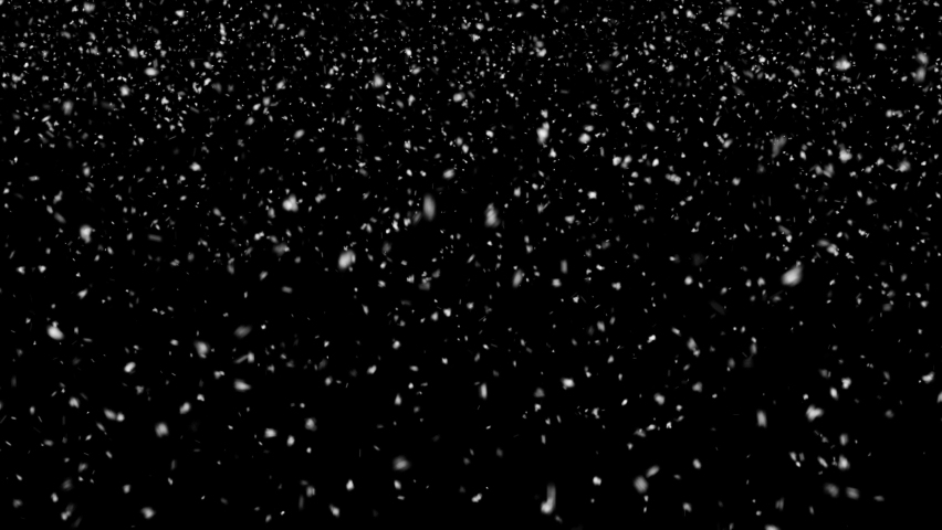 Natural falling snow, PNG codec with alpha channel - transparent background. Seamless loop Royalty-Free Stock Footage #1083168481