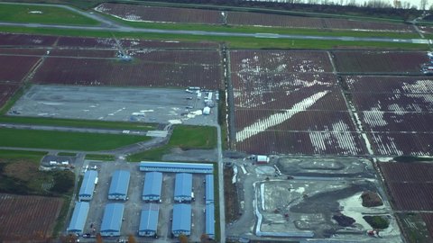 Aerial View From the Aircraft of Pitt Meadows Regional Airport, BC.