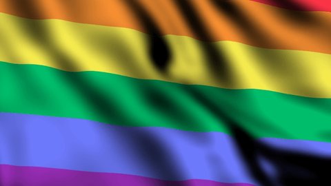 LGBT flag. 4K videos. 3D Video Animation