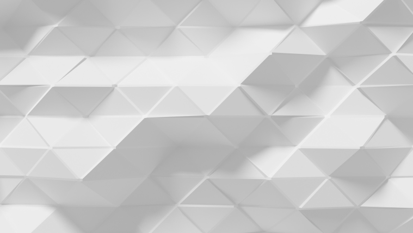 Gold low poly geometric background. Seamless loop 3D render animation ...