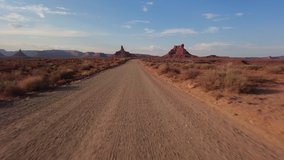 Driving Plate 4WD Off Road Utah Valley of the Gods Westbound Sunset Multicam Set 09 Front View Southwest USA - Powered by Shutterstock - Get 15% off with code: PIKWIZARD15