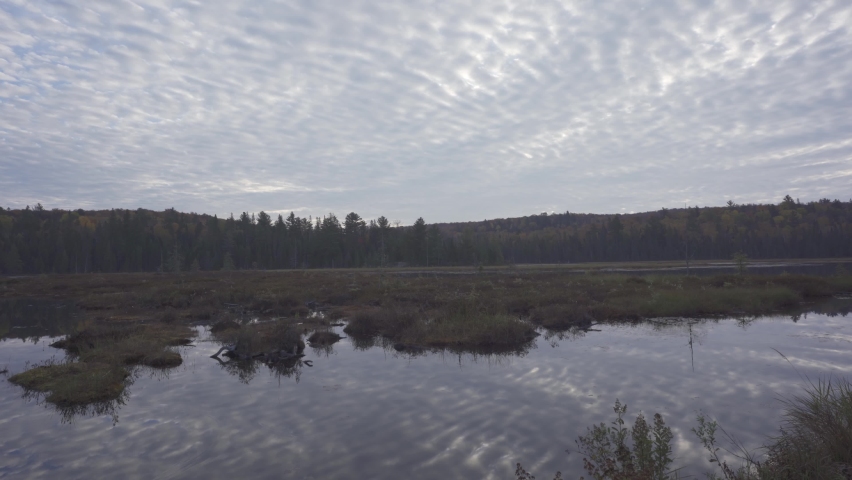 Dramatic Clouds Fill The Sky Over Algonquin Provincial Park, Canada