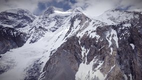Broad Peak. Drone video. Karakorum. Pakistan.