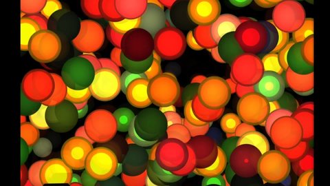 Colourful Balls Jitter Effects Background