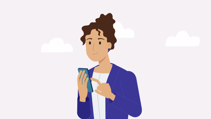 woman talking on mobile phone. lip syncing and mouth animation. female character calling. Communication and conversation with smartphone. phone call, speaking, talking and chatting