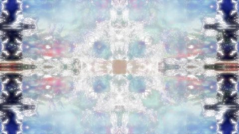 An abstract psychedelic kaleidoscope motion graphic background.