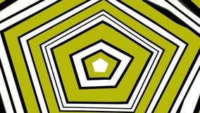 kaleidoscope with color stripes. abstract background with moving lines.seamless loop video.