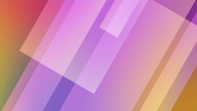 Looping background full screen animation of opaque blocks moving diagonally across a pink and orange background with a gradient_Corporate Background Element