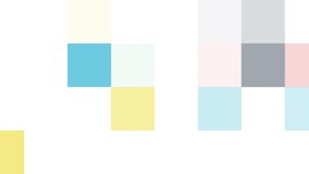 Looping background animation of dynamic color changing blocks flashing colorful blocks in a checkered pattern on a plain white background_Corporate Background Element