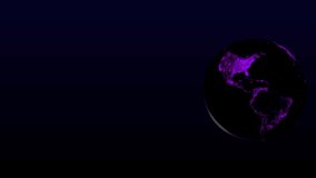 Earth Illuminations City Lights Flashing Space 3DCG Motion Graphics