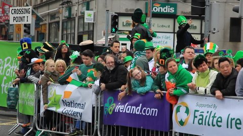 Dublin, Ireland - Mar 2014 : St. Patrick's day parade in Dublin, Ireland.