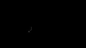 Formula animation loop of a complex hydrocarbon compound with chlorine, hydroxide and oxygen on a black background_Science Video Element