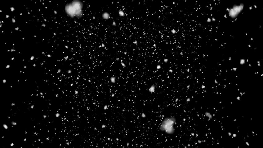 Falling snow, PNG codec with alpha channel - transparent background. Seamless loop Royalty-Free Stock Footage #1083430975