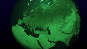 Green Earth Space 3DCG Digital Animation Motion Graphics