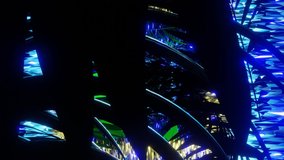 Passage with flashlight through Mystical fantasy wild neon jungle. Abstract animated motion background. Seamless loop VJ HD background. - Powered by Shutterstock - Get 15% off with code: PIKWIZARD15