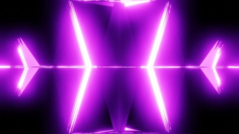 VJ LOOP glowing spark neon purple kaleidoscope background. Abstract Vj Flickering seamless VJ neon HD.