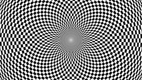 Hypnotic Black and White Checkerboard Spiral Optical Illusion Pattern - 4K Seamless VJ Loop Motion Background Animation - Powered by Shutterstock - Get 15% off with code: PIKWIZARD15