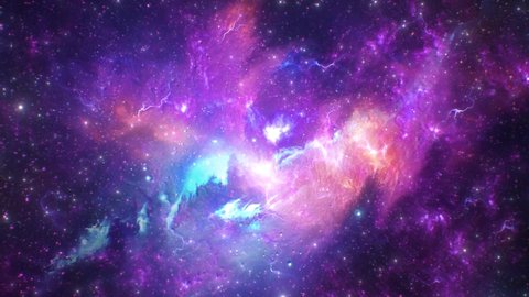Fly Through Stars in Outer Space Nebula Supernova Galaxy Journey - 4K Seamless VJ Loop Motion Background Animation
