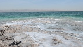 Video of some waves of the Dead Sea breaking on the Jordanian coast.