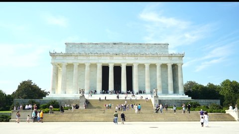 Washington USA 2nd Oct. 2021 : Lincoln Memorial is a US national memorial built to honor the 16th president of the United States, Abraham Lincoln.