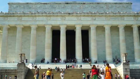 Washington USA 2nd Oct. 2021 : Lincoln Memorial is a US national memorial built to honor the 16th president of the United States, Abraham Lincoln.