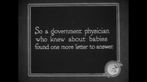 CIRCA 1919 - The Woman's Committee of the Council of National Defense decides to take on the pressing issue of infant mortality.