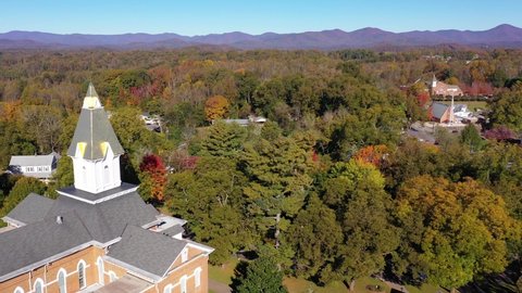 Dahlonega Georgia Circa 2020s Nice Aerial Stock Footage Video (100% ...