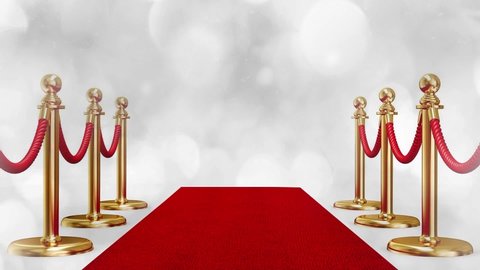 Red Carpet with Golden Barrier