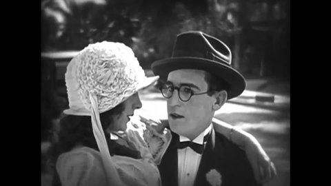 CIRCA 1924 - In this silent comedy, a man (Harold Lloyd) falls in love at first sight directly after claiming he never would.