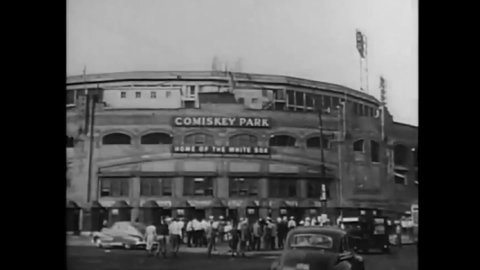CIRCA 1937 - Joe Louis and Jim Braddock begin a boxing match at Comiskey Park (narrated in 1953).