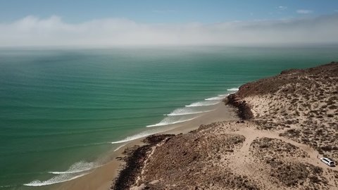 Amazing drone video of Pacific Coast Incoming Swell and Waves