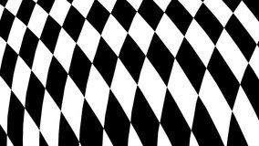 
Abstract black and white checkered background. Geometric pattern with visual distortion effect. Optical illusion.
seamless loop video.