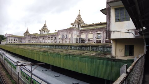 Yangon Central railway station in Myanmar