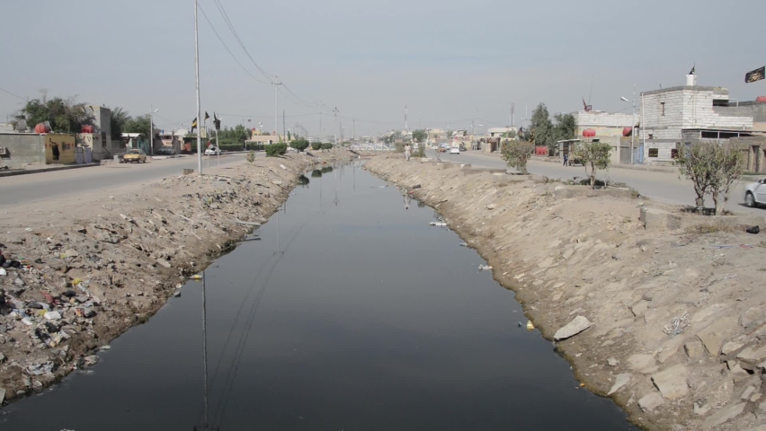 Iraq River in Basra southern Iraq