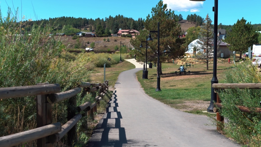 Walking pathing in Downtown Pagosa Springs Colorado