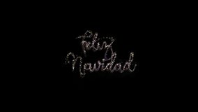 Feliz Navidad Merry Christmas in Spanish. Shining sparkling intro.PNG Alpha.Christmas balls and snowflakes.Make your Christmas Card and New Year Eve perfect adding Merry Christmas and Happy New Year - Powered by Shutterstock - Get 15% off with code: PIKWIZARD15