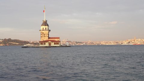 Historical Maiden's Tower at Istanbul 