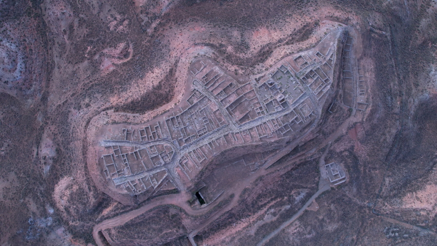 Archaeological site of Cabezo de Alcalá near Azaila in the Bajo Martin region. Teruel. Aragon. Spain. Europe	