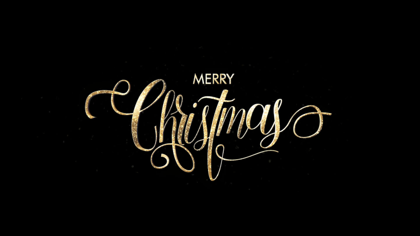 Merry Christmas Animation Text + Transparent | Shutterstock HD Video #1083812605