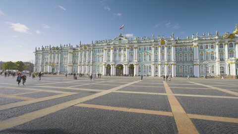 Hermitage museum, Winter Palace building, Palace Square, St. Petersburg, Russia