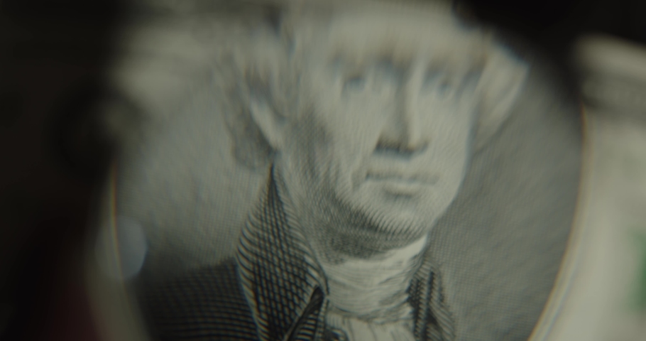 US President Thomas Jefferson on United States 2 dollar bill rotating 