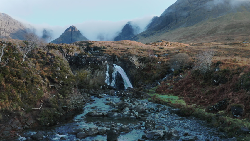 The Fairy Pools landscape, Isle of Skye, Scotland Royalty-Free Stock Footage #1083880804
