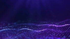 Big data visualization. Seamless loop 4k.Big data connection background. Cyber technology Ai tech wire network futuristic wireframe data visualisation.  illustration . Artificial intelligence . - Powered by Shutterstock - Get 15% off with code: PIKWIZARD15