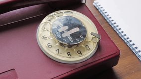 4K Vintage Retro Rotary Phone, man picks up the phone - Powered by Shutterstock - Get 15% off with code: PIKWIZARD15