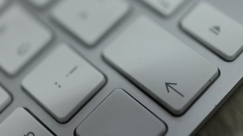Clicking a BACKSPACE button on the white keypad