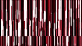 Animated background with moving vertical lines in red with shining and alternating stripes. Colored stripes alternate with black and white. High quality FullHD footage