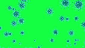 4K. Covid virus Animation slowly falling on a green screen.  - Powered by Shutterstock - Get 15% off with code: PIKWIZARD15