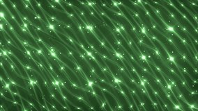 Bright flood lights disco background with waves. Abstract fluid background. Green tint. Seamless loop. look more options and sets footage in my portfolio