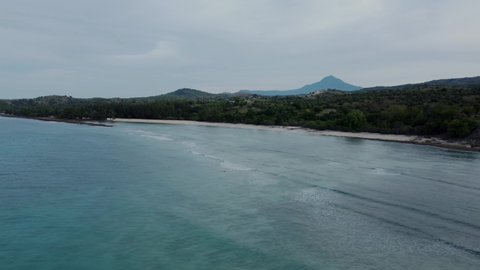 Aerial view of the coast, Aceh, Indonesia.