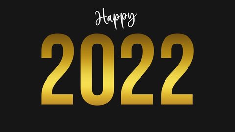 Happy new year 2022. Celebrating and wishing a happy new year. New year resolutions, positive motivation, start 2022 card